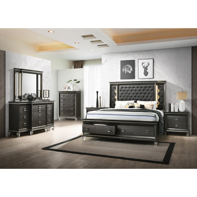 Rosdorf Park Oakdale Platform 6 Piece Bedroom Set Wayfair